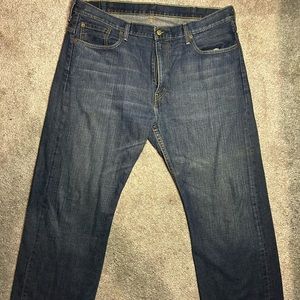 LEVI’S 569 LOOSE STRAIGHT FIT MEN'S JEANS DARK WASH 100% COTTON SIZE 38x32